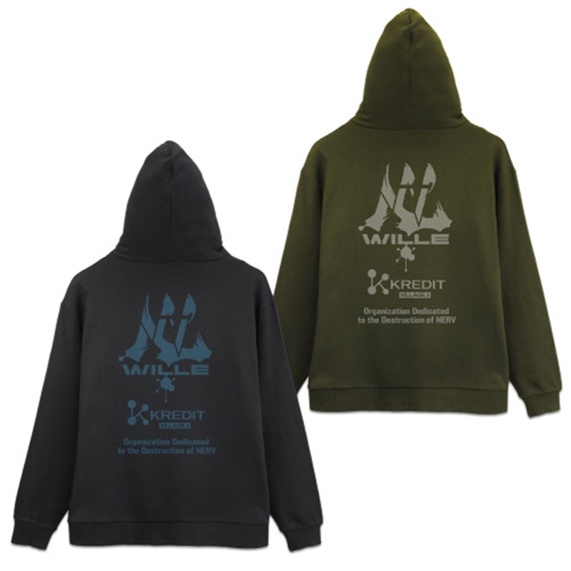 EVANGELION WILLE&KREDIT ジップパーカー/MOSS-XXL - AniSmile