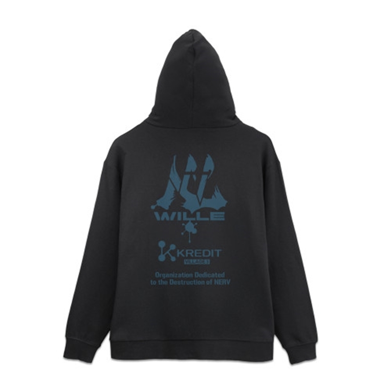 EVANGELION WILLE&KREDIT ジップパーカー/BLACK-L 图片 2 | AniSmile