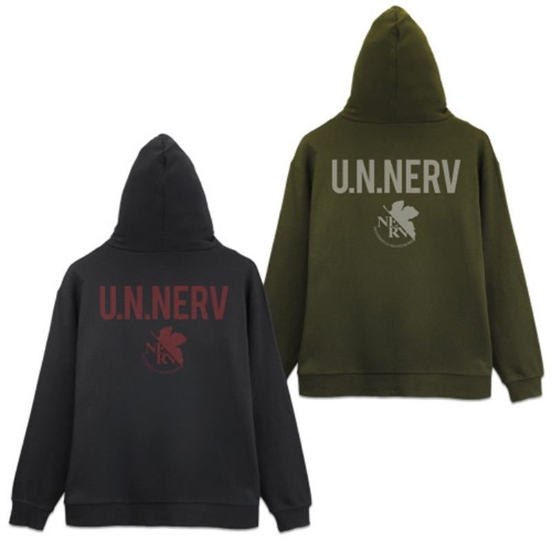 EVANGELION U.N.NERV ジップパーカー/BLACK-XXL - AniSmile