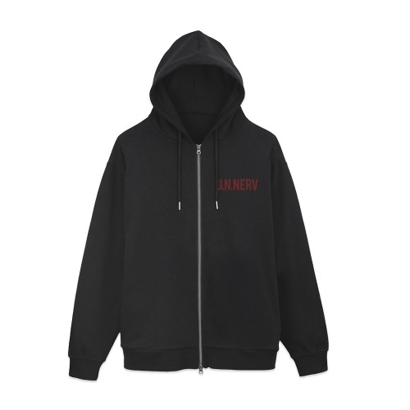 EVANGELION U.N.NERV ジップパーカー/BLACK-XXL 图片 3 | AniSmile