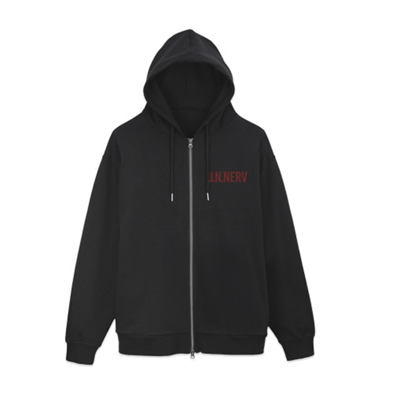 EVANGELION U.N.NERV ジップパーカー/BLACK-XL 图片 3 | AniSmile