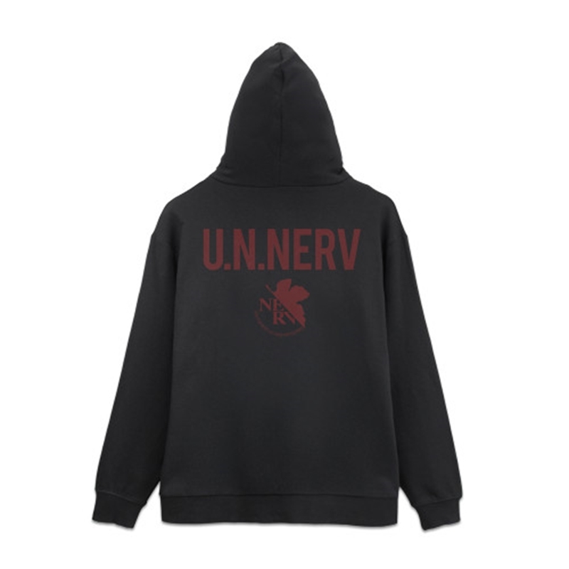 EVANGELION U.N.NERV ジップパーカー/BLACK-M 图片 2 | AniSmile