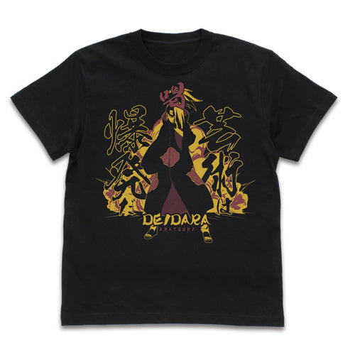 NARUTO-ナルト- 疾風伝 デイダラ 芸術は爆発だ Tシャツ/BLACK-M - AniSmile