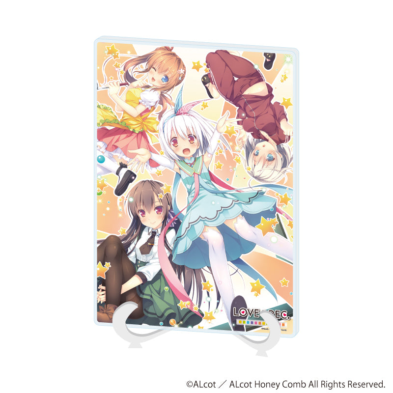アクリルアートボード(A5サイズ)「ALcot/ALcotハニカムシリーズ」04/LOVEREC.(公式イラスト) - AniSmile
