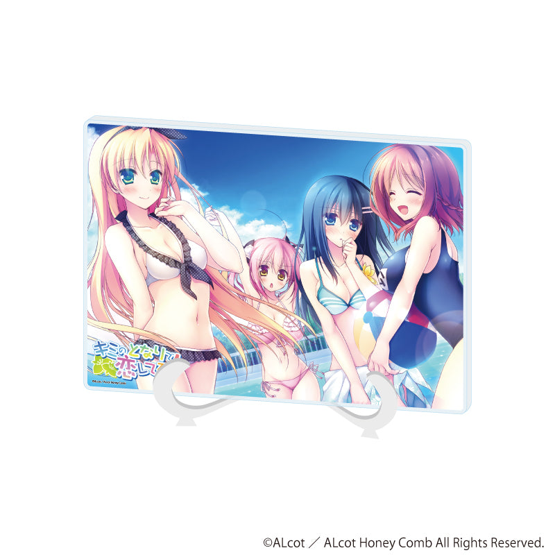 アクリルアートボード(A5サイズ)「ALcot/ALcotハニカムシリーズ」02/キミのとなりで恋してる!(公式イラスト) - AniSmile