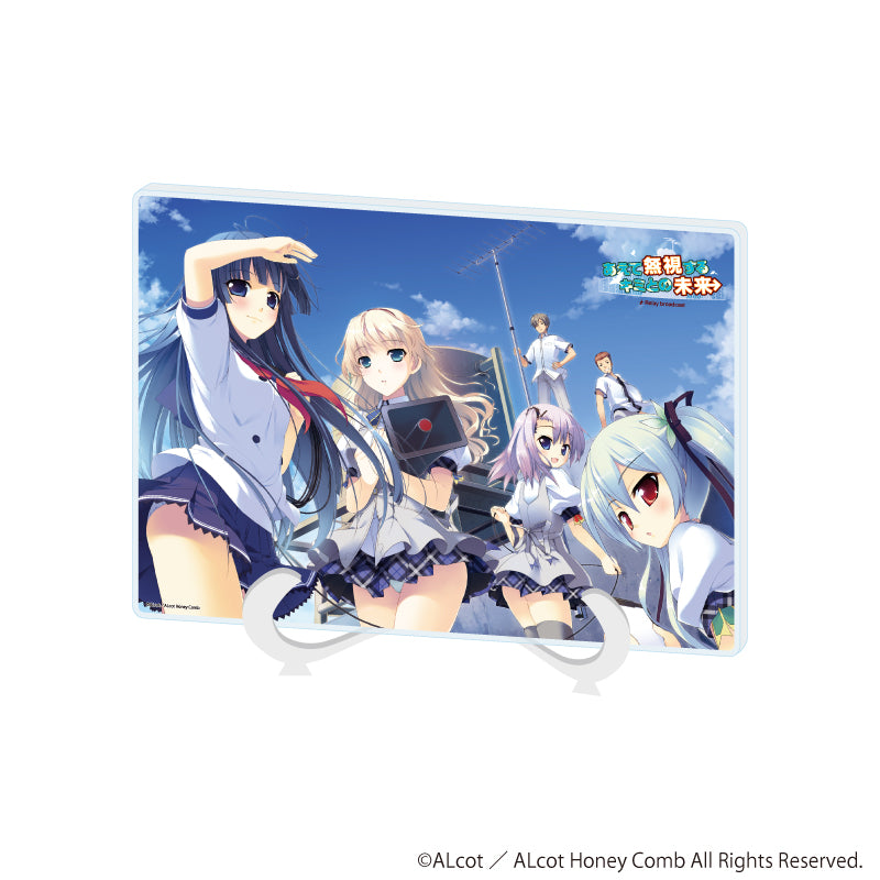 アクリルアートボード(A5サイズ)「ALcot/ALcotハニカムシリーズ」01/あえて無視するキミとの未来(公式イラスト) - AniSmile