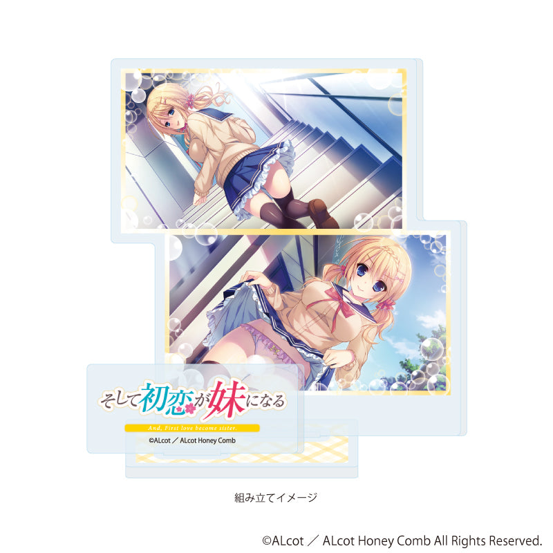 アクリルスタンドプレート「ALcot/ALcotハニカムシリーズ」06/そして初恋が妹になるB(公式イラスト) Image 2 | AniSmile