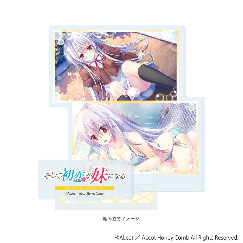 アクリルスタンドプレート「ALcot/ALcotハニカムシリーズ」05/そして初恋が妹になるA(公式イラスト) Image 2 | AniSmile