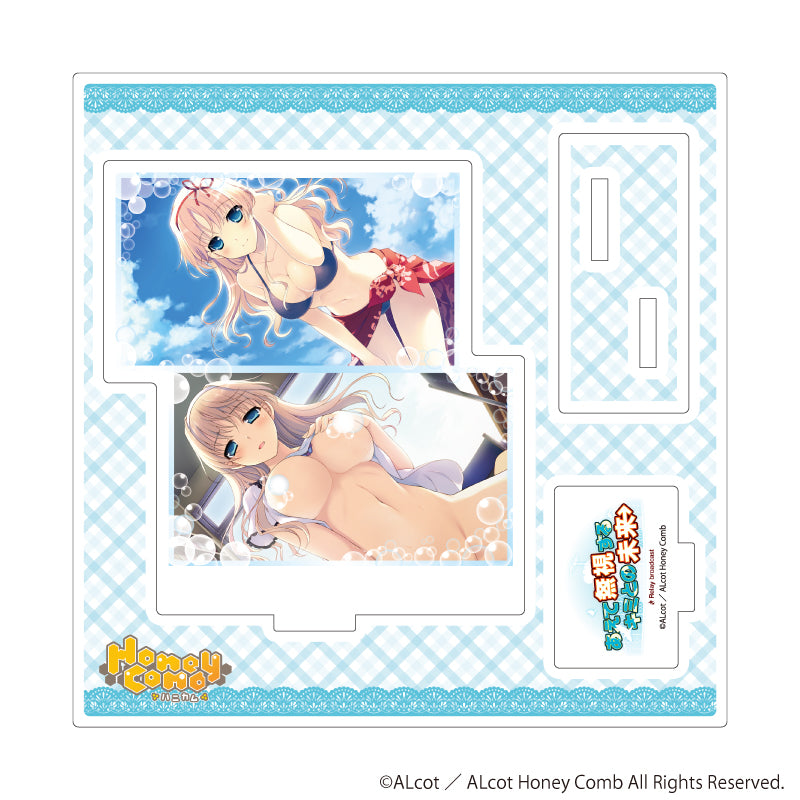 アクリルスタンドプレート「ALcot/ALcotハニカムシリーズ」02/あえて無視するキミとの未来B(公式イラスト) - AniSmile