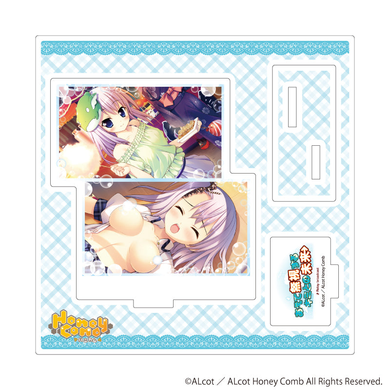 アクリルスタンドプレート「ALcot/ALcotハニカムシリーズ」01/あえて無視するキミとの未来A(公式イラスト) - AniSmile