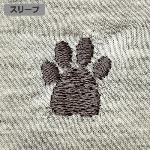 銀魂. 定春 ワンポイント刺繍Tシャツ/OATMEAL-XL Image 4 | AniSmile