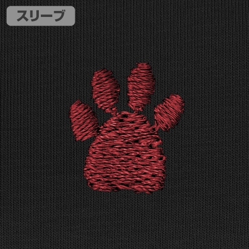 銀魂. 定春 ワンポイント刺繍Tシャツ/BLACK-M Image 4 | AniSmile