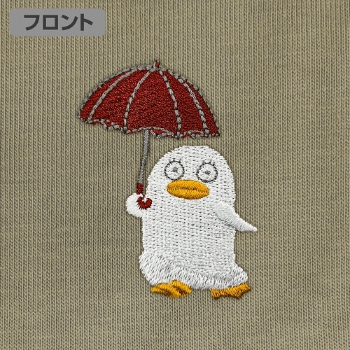 銀魂. エリザベス ワンポイント刺繍Tシャツ/SAND KHAKI-M Image 3 | AniSmile