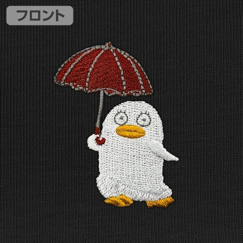 銀魂. エリザベス ワンポイント刺繍Tシャツ/BLACK-XL Image 3 | AniSmile
