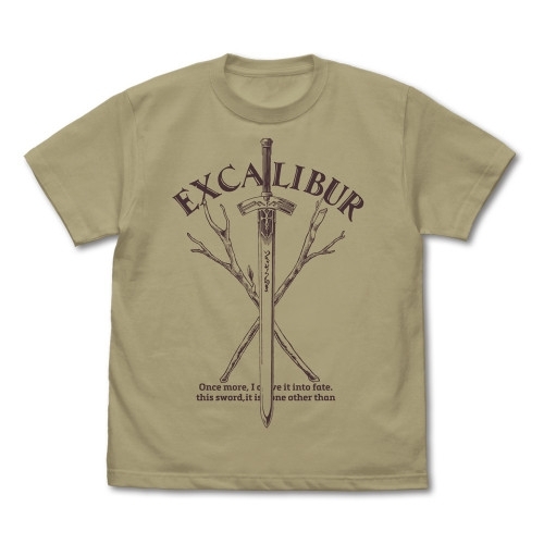 Fate/strange Fake 永久に遠き勝利の剣 Tシャツ/SAND KHAKI-XL - AniSmile