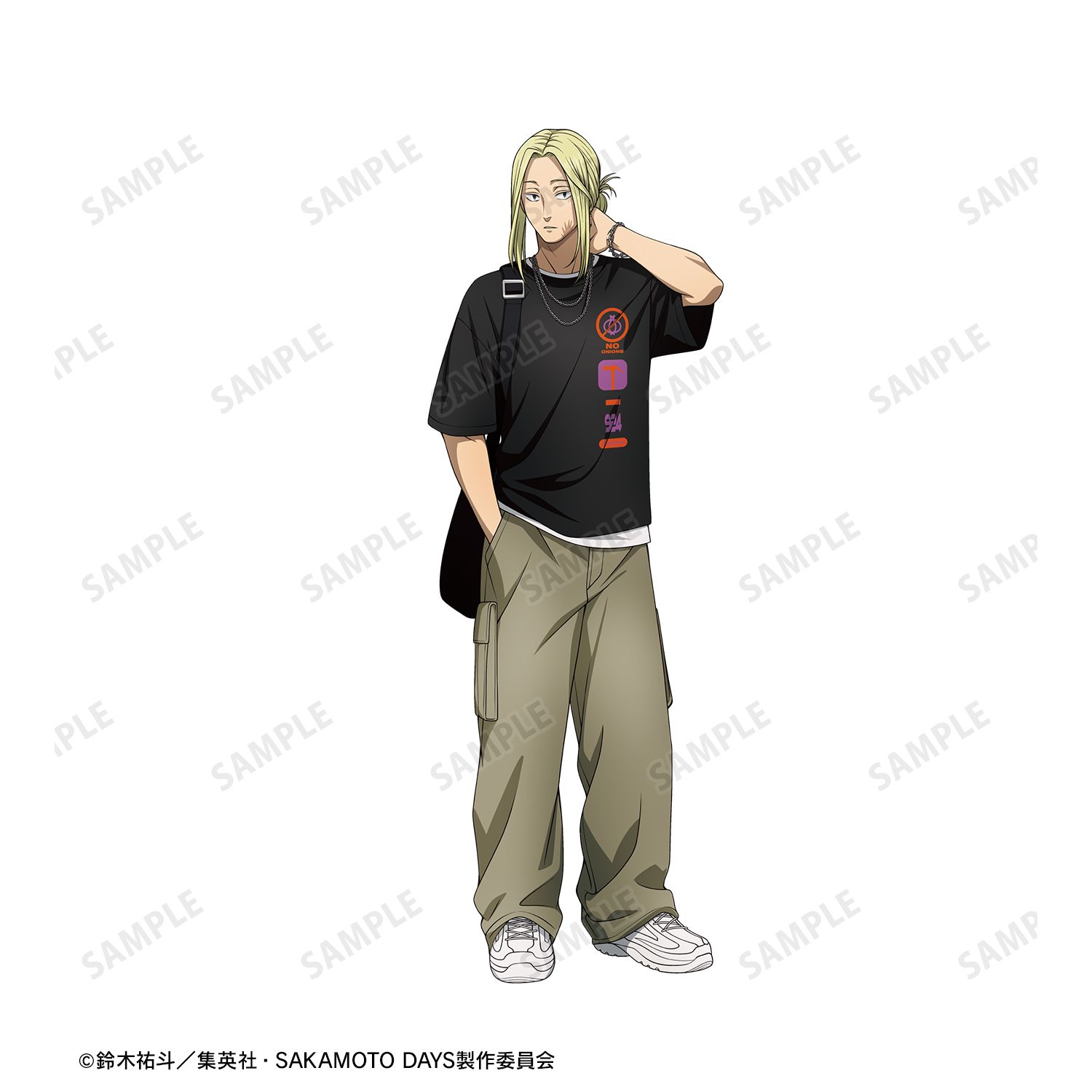 TVアニメ『SAKAMOTO DAYS』 描き下ろし 神々廻 ショッピングver. 着用Teeユニセックス(サイズ/M) Image 4 | AniSmile