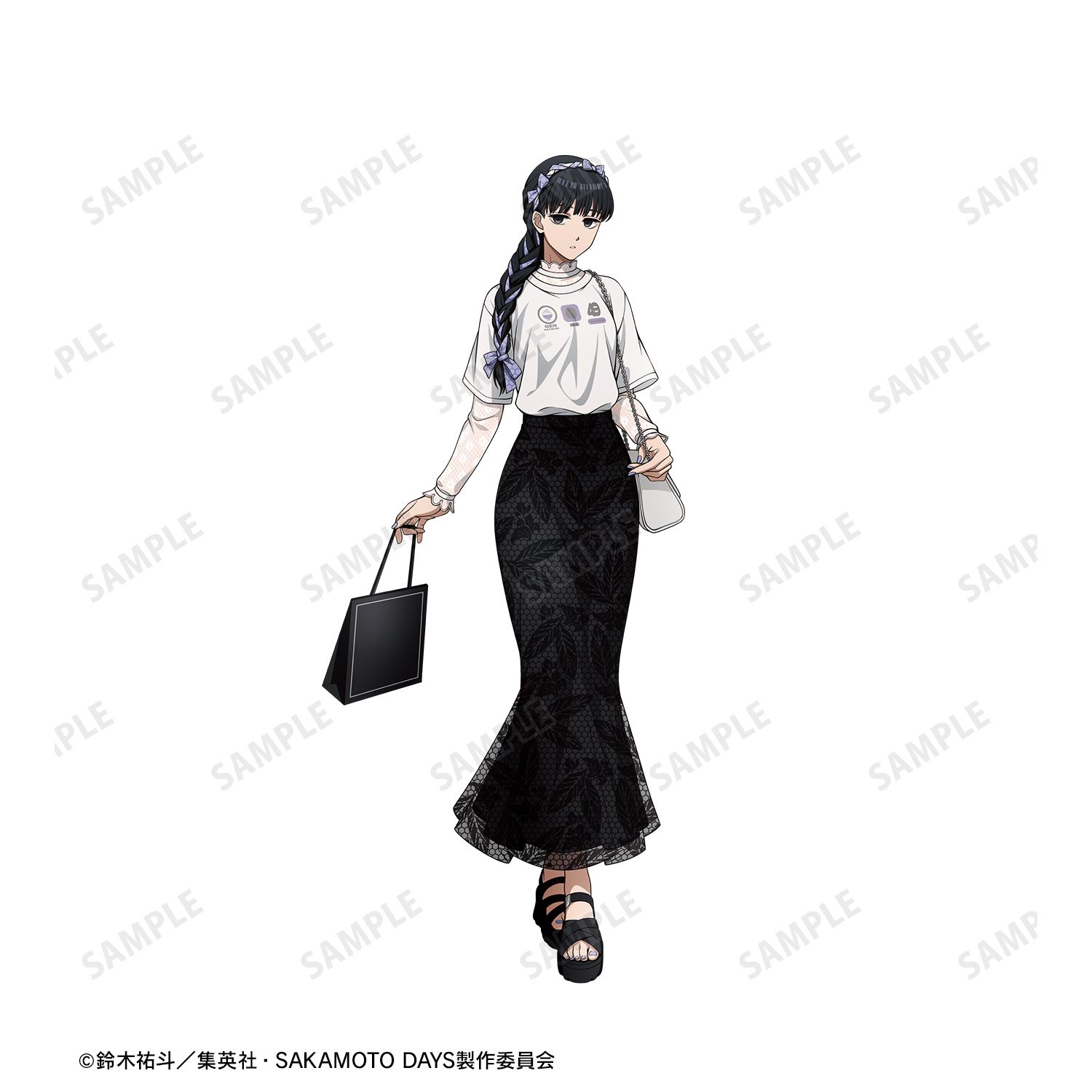 TVアニメ『SAKAMOTO DAYS』 描き下ろし 大佛 ショッピングver. 着用Teeユニセックス(サイズ/M) Image 4 | AniSmile