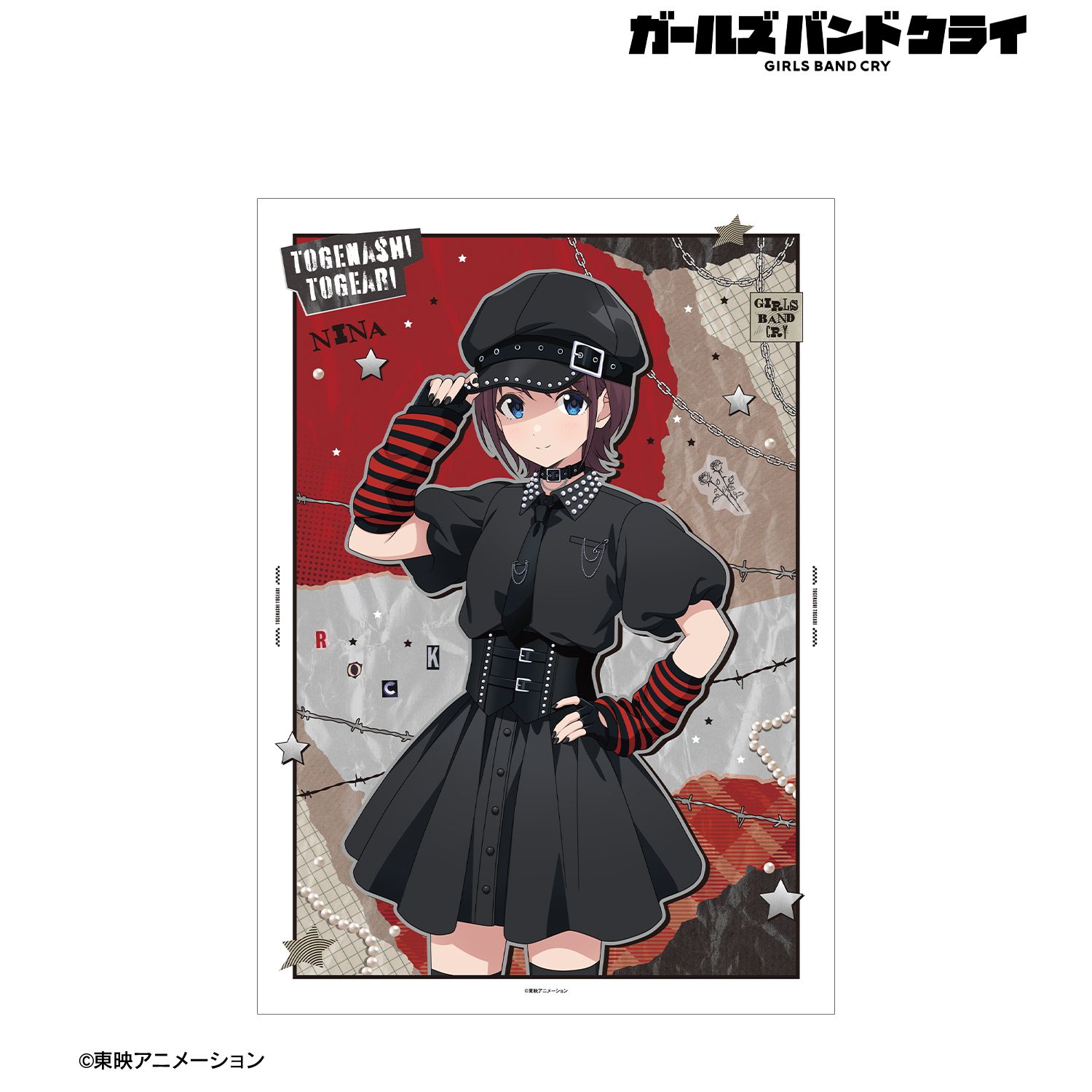 ガールズバンドクライ 描き下ろし 井芹 仁菜 パンクファッションver. A3マット加工ポスター 图片 2 | AniSmile