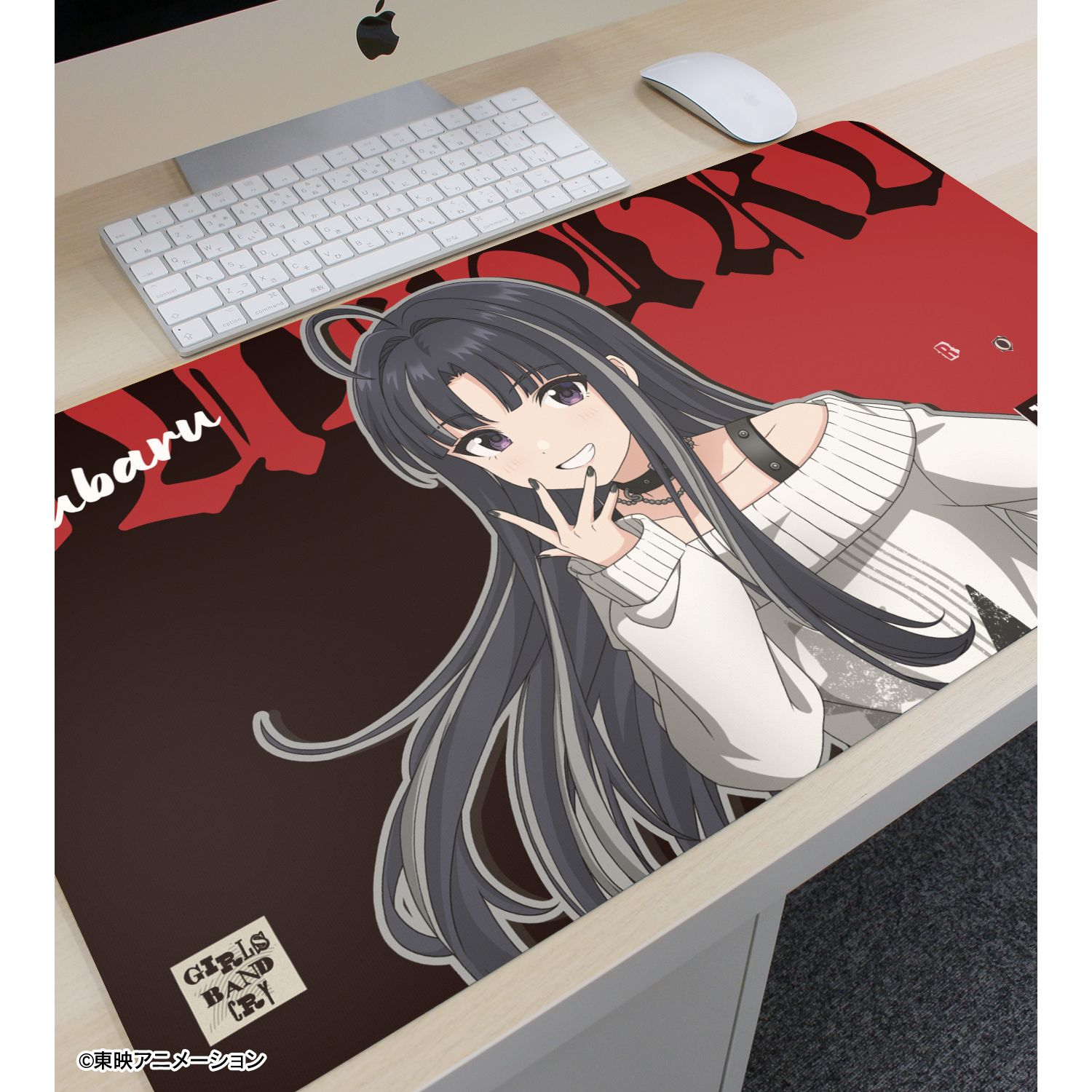 ガールズバンドクライ 描き下ろし 安和 すばる パンクファッションver. マルチデスクマット 图片 3 | AniSmile