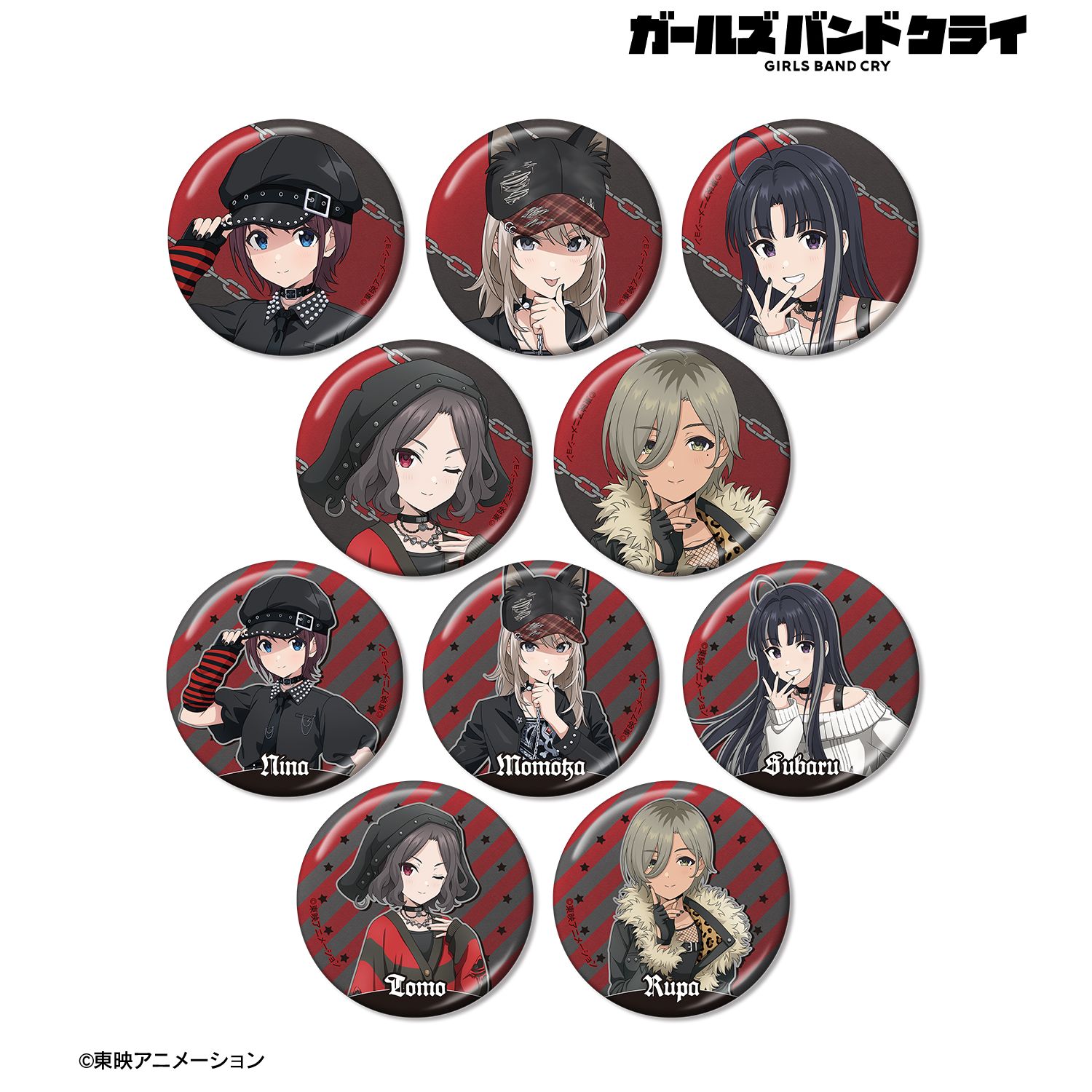 ガールズバンドクライ 描き下ろし パンクファッションver. トレーディングメタリック缶バッジ(単位/単品) 图片 3 | AniSmile