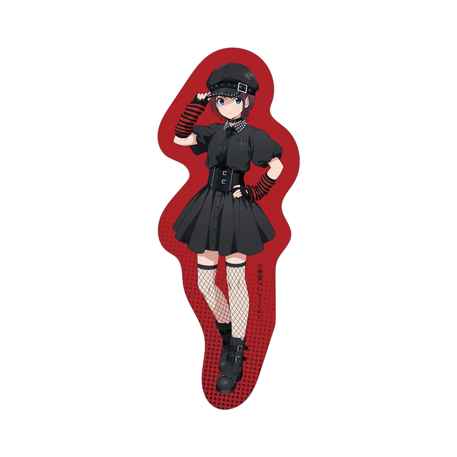 ガールズバンドクライ 描き下ろし 井芹 仁菜 パンクファッションver. ダイカットステッカー - AniSmile