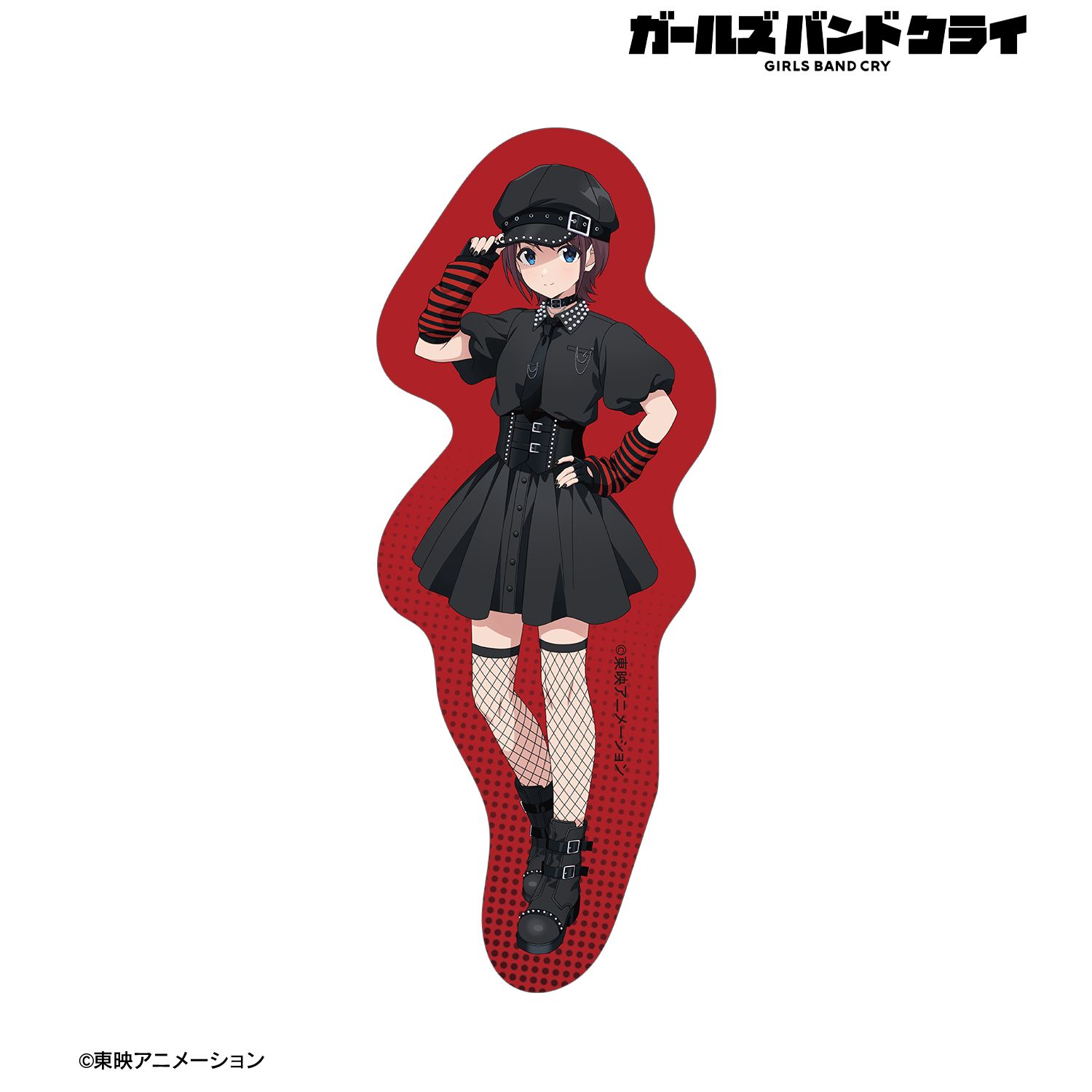 ガールズバンドクライ 描き下ろし 井芹 仁菜 パンクファッションver. ダイカットステッカー Image 2 | AniSmile