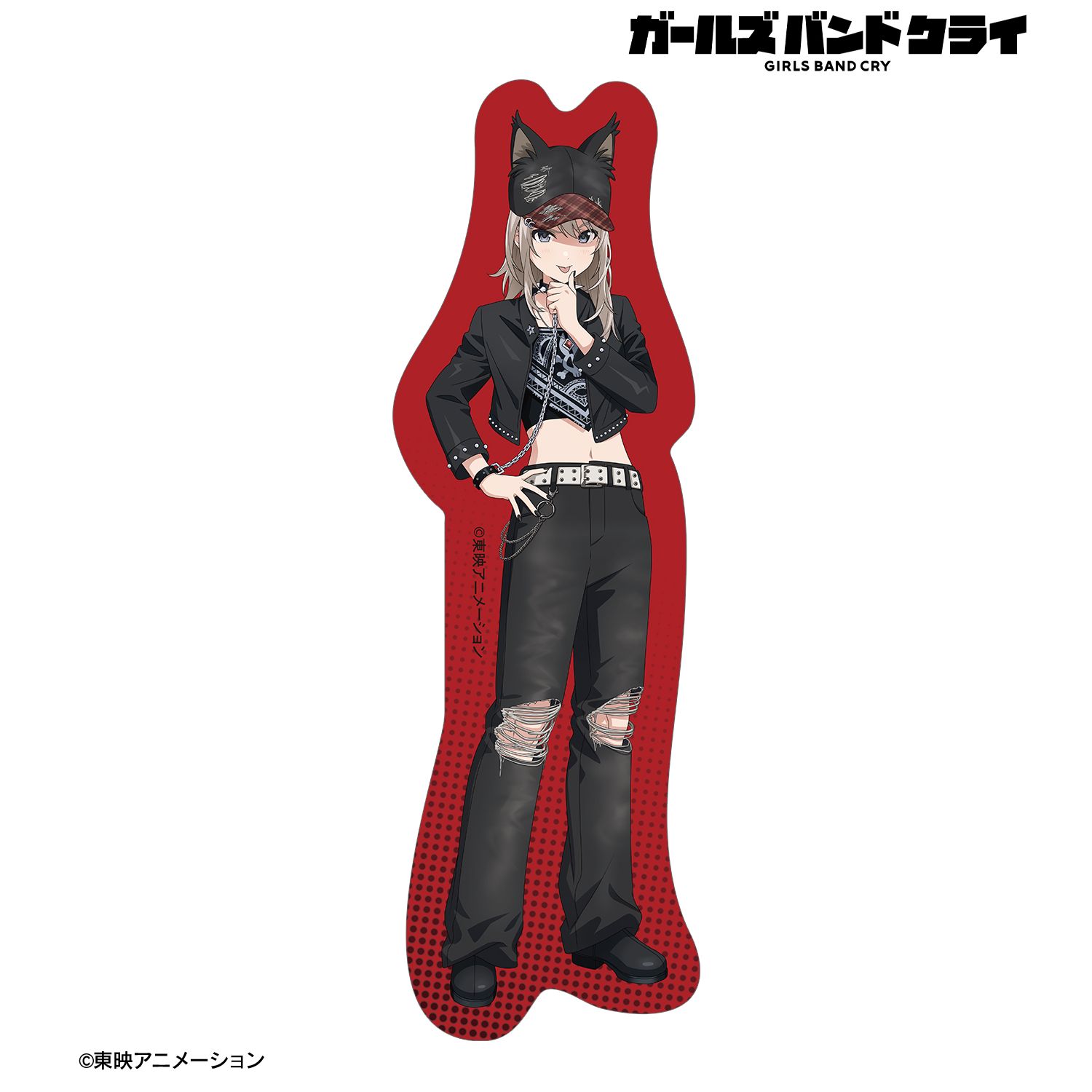 ガールズバンドクライ 描き下ろし 河原木 桃香 パンクファッションver. ダイカットステッカー Image 2 | AniSmile