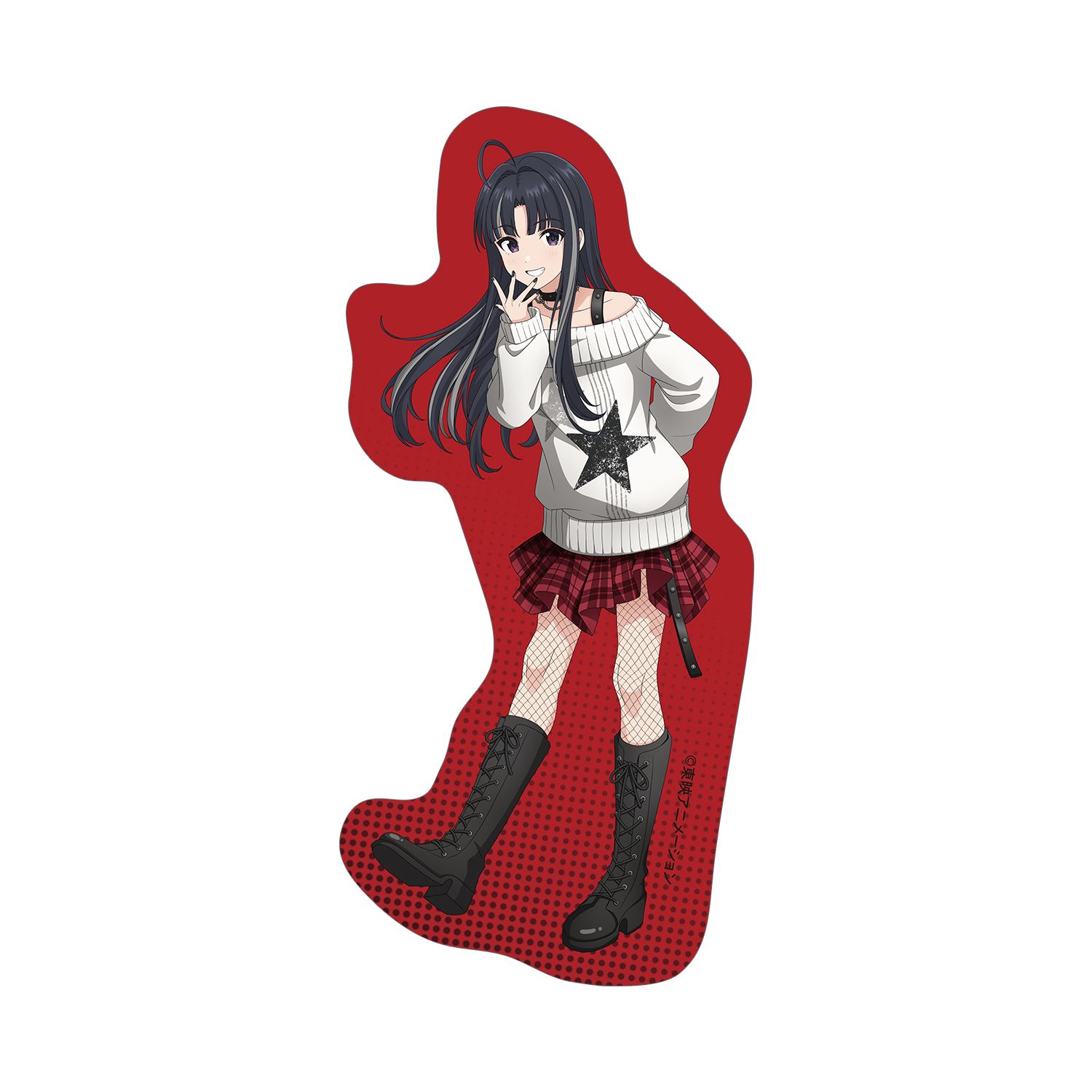 ガールズバンドクライ 描き下ろし 安和 すばる パンクファッションver. ダイカットステッカー - AniSmile