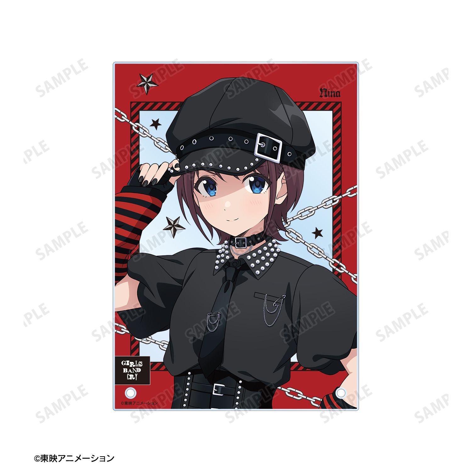 ガールズバンドクライ 描き下ろし 井芹 仁菜 パンクファッションver. A5アクリルパネル Image 5 | AniSmile