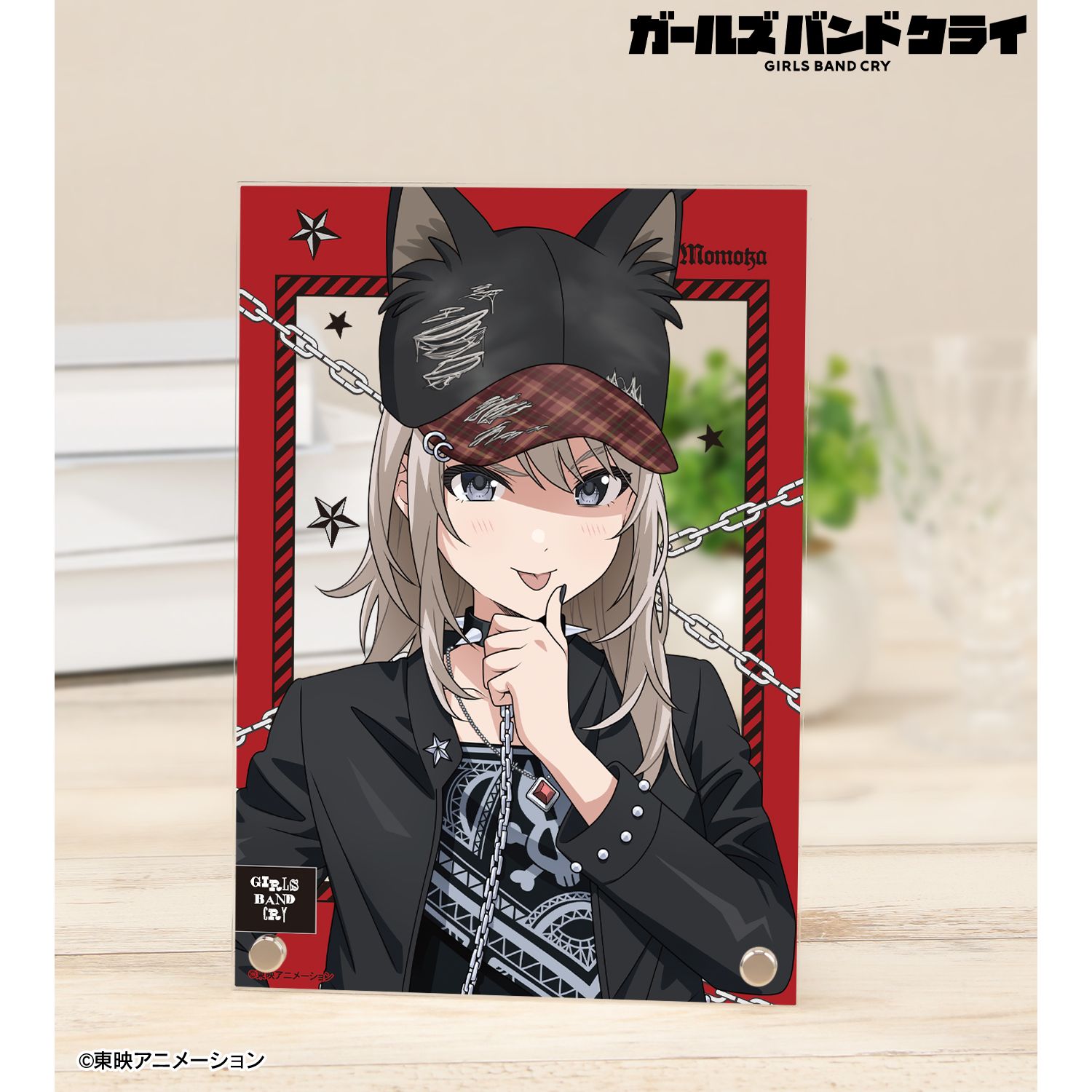 ガールズバンドクライ 描き下ろし 河原木 桃香 パンクファッションver. A5アクリルパネル Image 2 | AniSmile