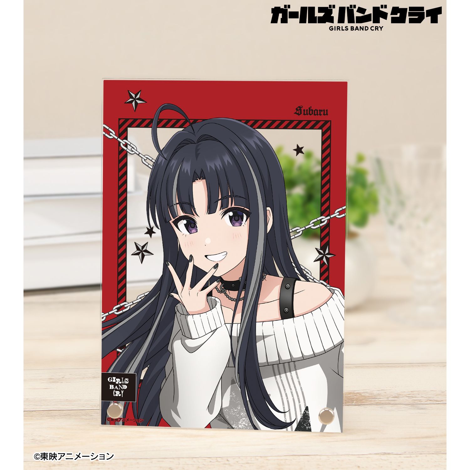 ガールズバンドクライ 描き下ろし 安和 すばる パンクファッションver. A5アクリルパネル Image 2 | AniSmile