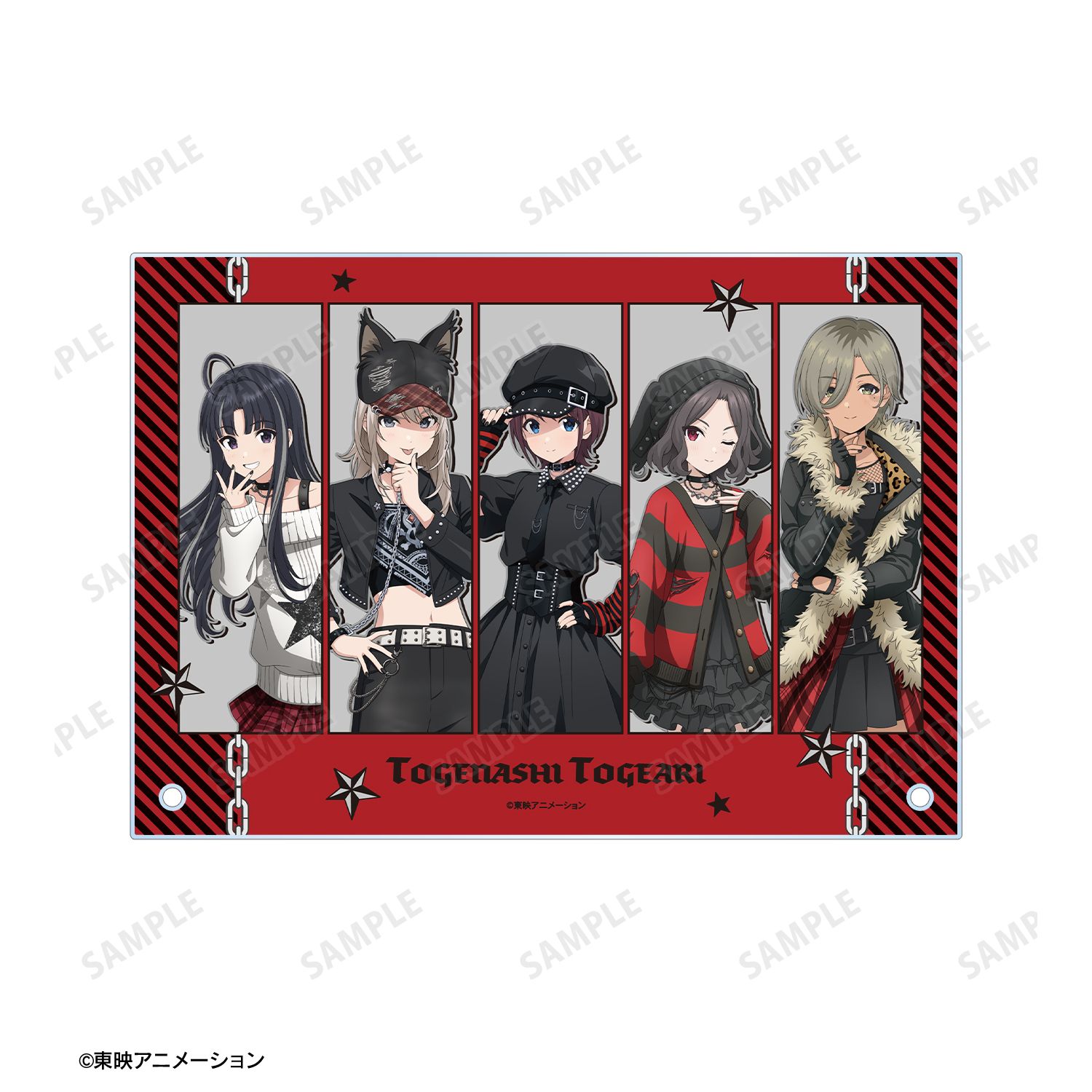 ガールズバンドクライ 描き下ろし トゲナシトゲアリ 集合 パンクファッションver. A5アクリルパネル Image 5 | AniSmile