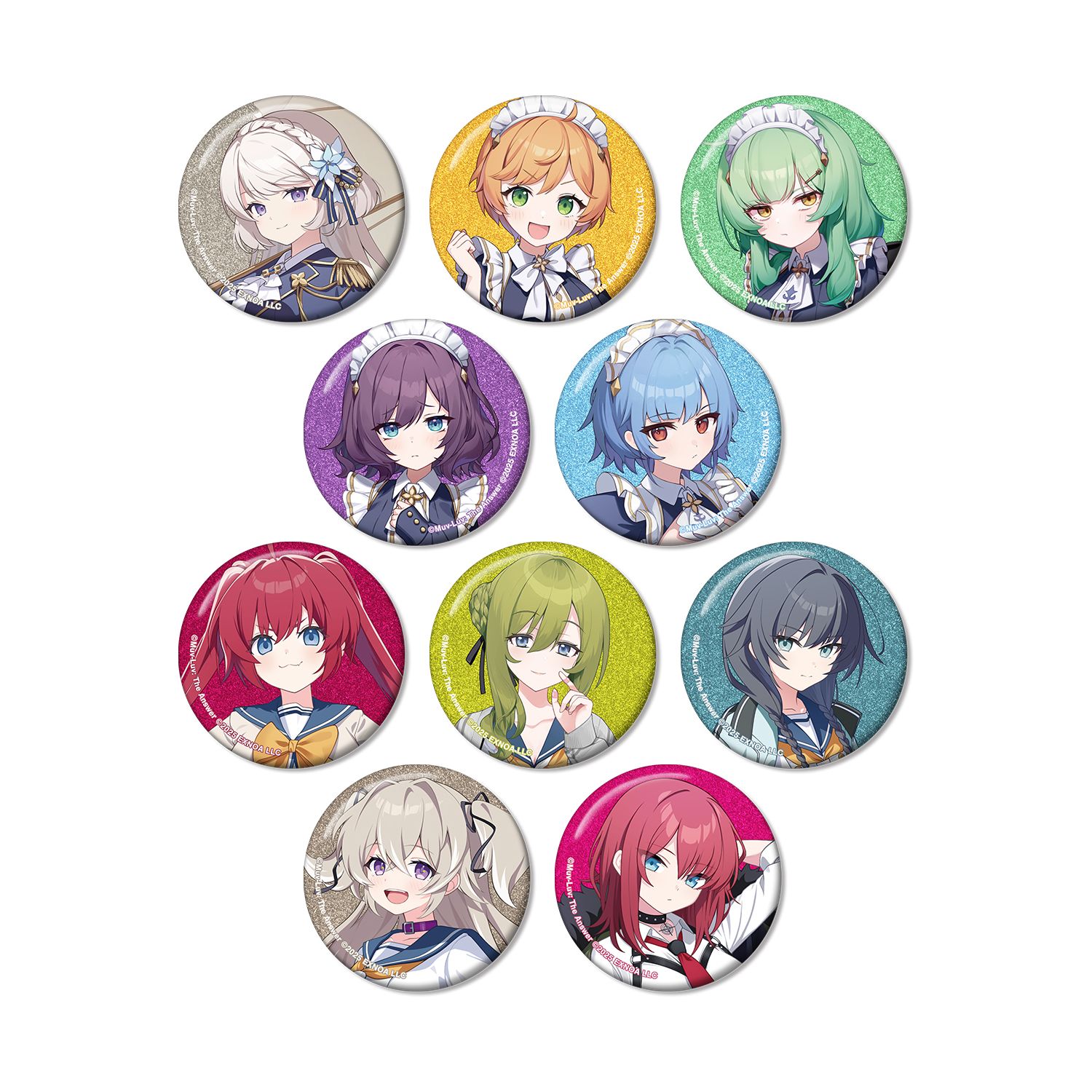 マブラヴ ガールズガーデン トレーディンググリッター缶バッジ vol.3(単位/単品) - AniSmile