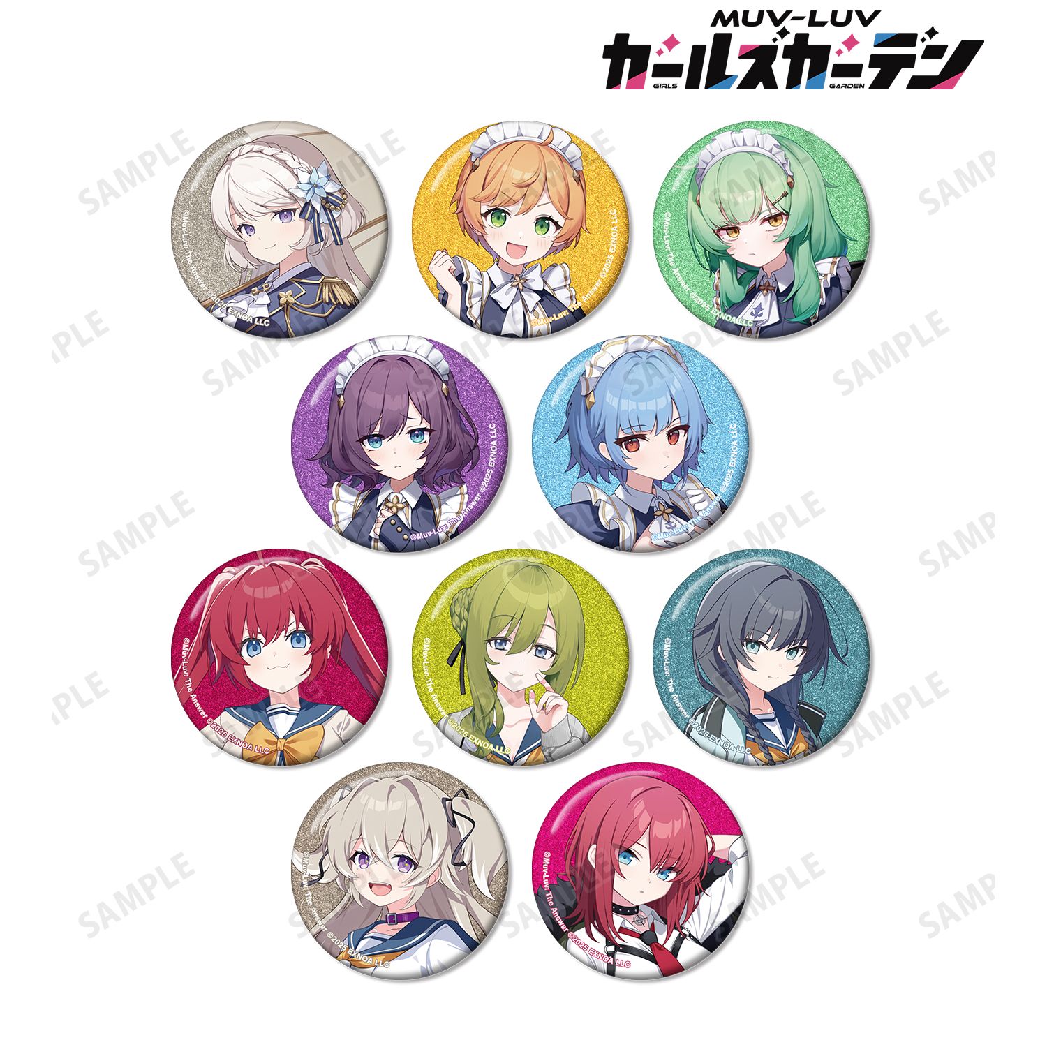 マブラヴ ガールズガーデン トレーディンググリッター缶バッジ vol.3(単位/単品) Image 3 | AniSmile