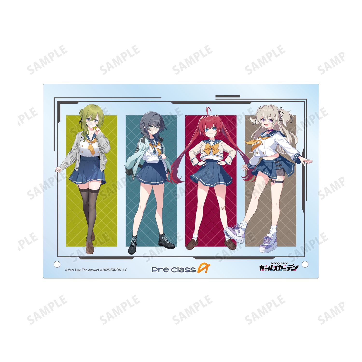 マブラヴ ガールズガーデン プレ・クラス-A A5アクリルパネル 图片 5 | AniSmile