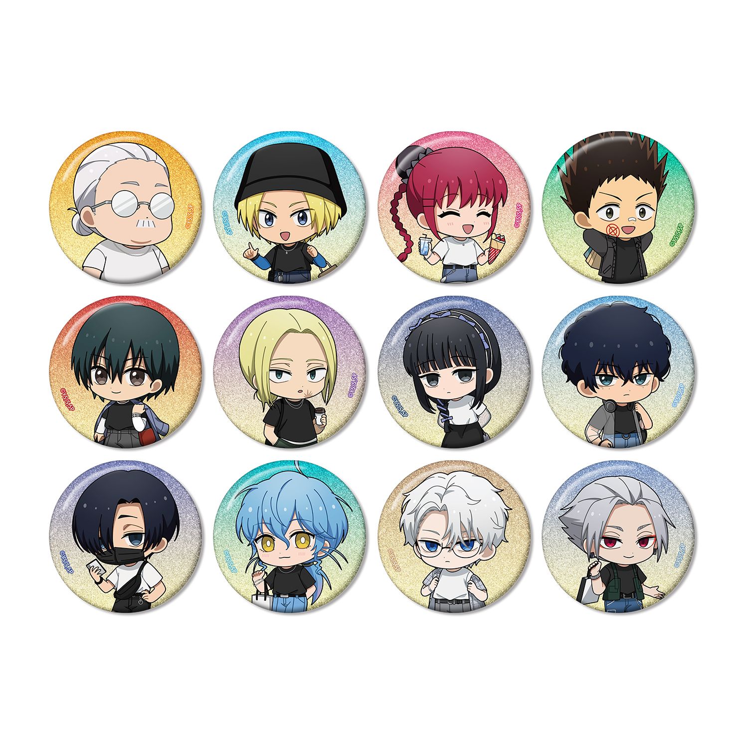TVアニメ『SAKAMOTO DAYS』 トレーディング ちびキャラ ショッピングver. グリッター缶バッジ(単位/単品) - AniSmile
