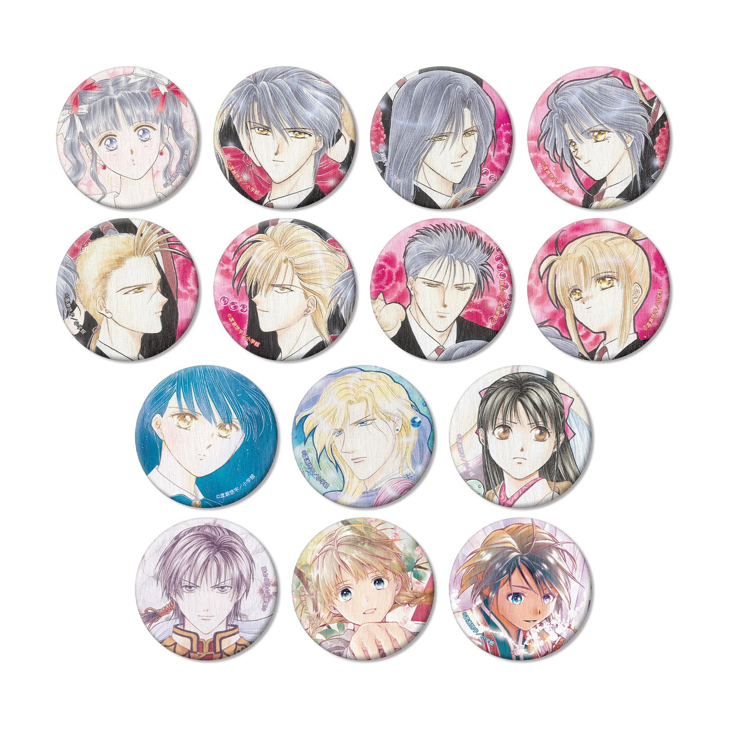 ふしぎ遊戯 トレーディングカラーイラスト和紙缶バッジ(単位/単品) - AniSmile