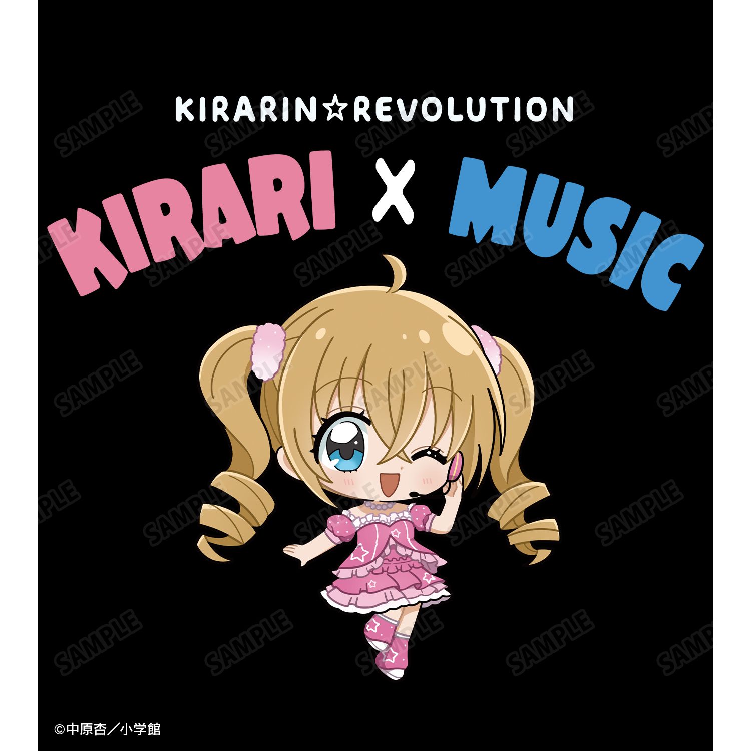 きらりん☆レボリューション 月島きらり ちびキャラ 音楽ver. BIGシルエットTシャツユニセックス(サイズ/L) Image 3 | AniSmile
