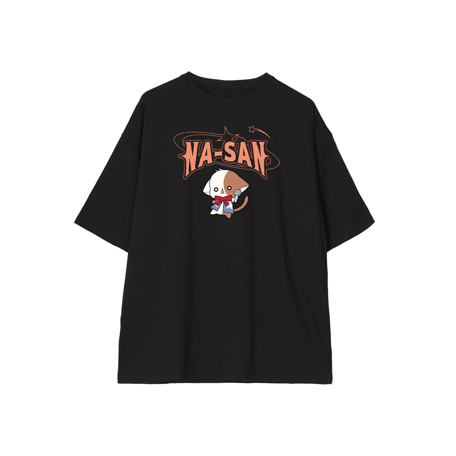 きらりん☆レボリューション なーさん ちびキャラ 音楽ver. BIGシルエットTシャツ ver.Aユニセックス(サイズ/M) - AniSmile