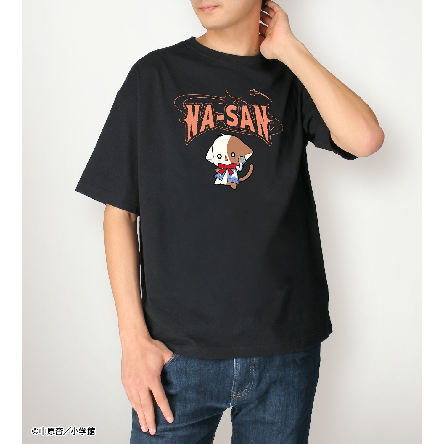 きらりん☆レボリューション なーさん ちびキャラ 音楽ver. BIGシルエットTシャツ ver.Aユニセックス(サイズ/XL) Image 4 | AniSmile