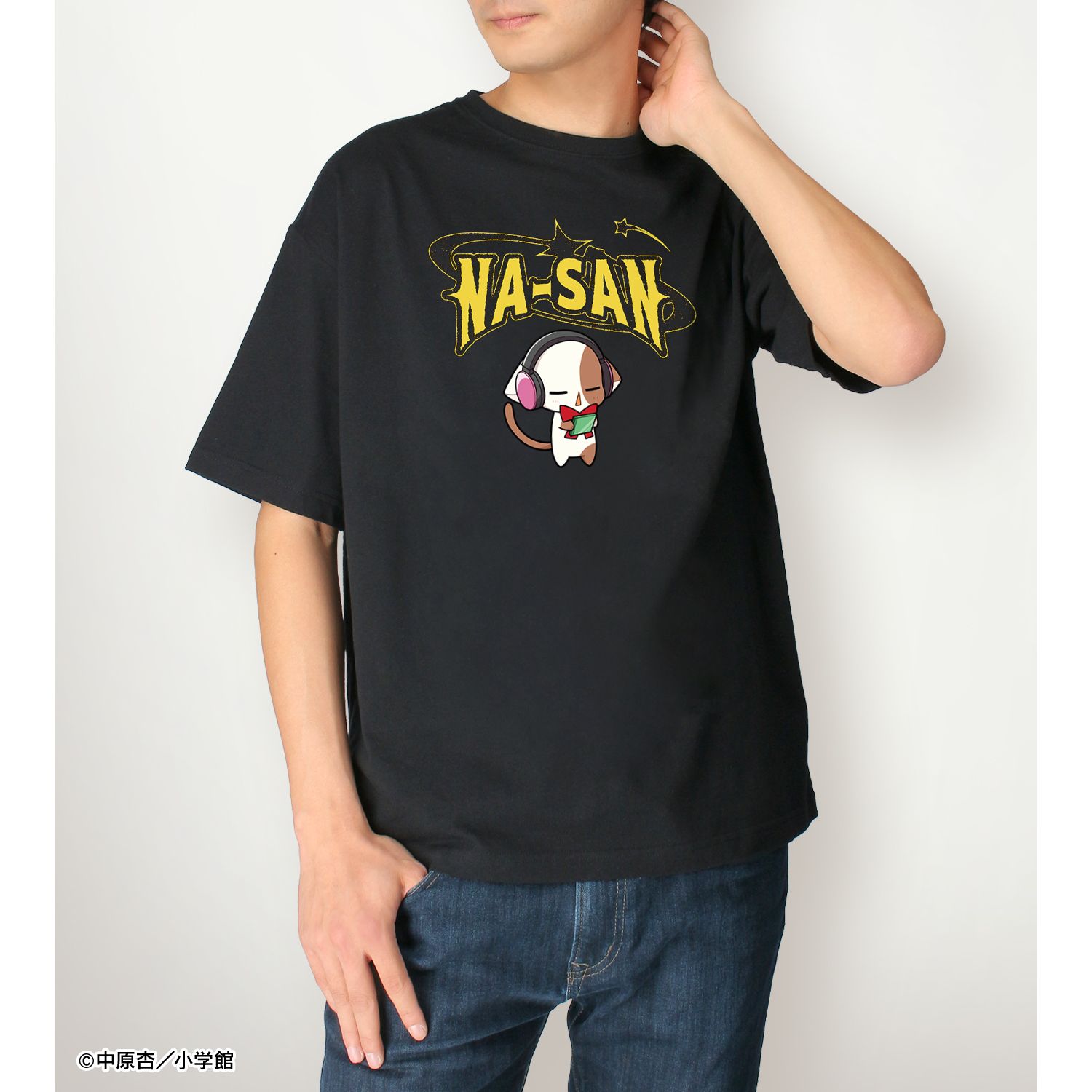 きらりん☆レボリューション なーさん ちびキャラ 音楽ver. BIGシルエットTシャツ ver.Bユニセックス(サイズ/L) Image 4 | AniSmile