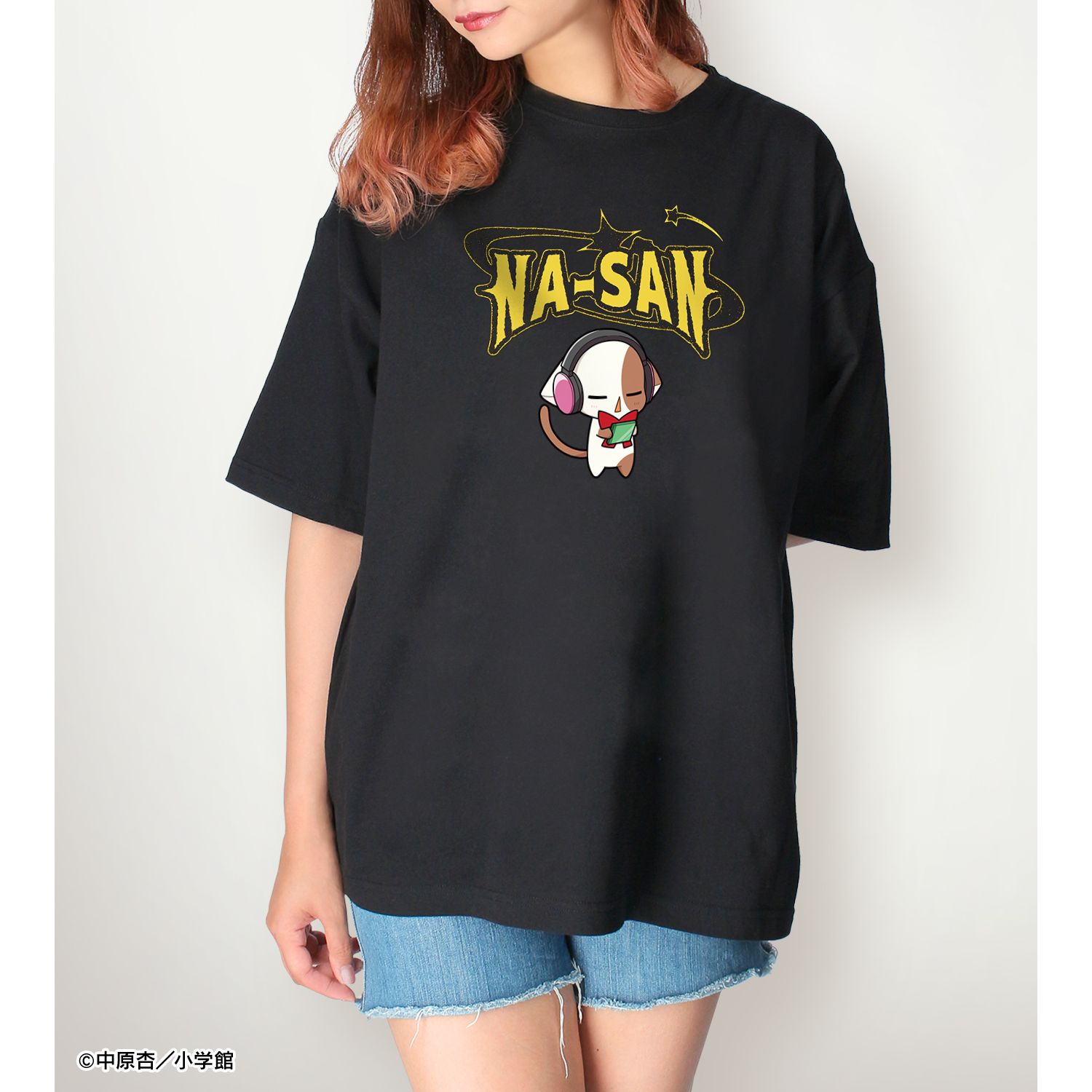 きらりん☆レボリューション なーさん ちびキャラ 音楽ver. BIGシルエットTシャツ ver.Bユニセックス(サイズ/XL) Image 5 | AniSmile