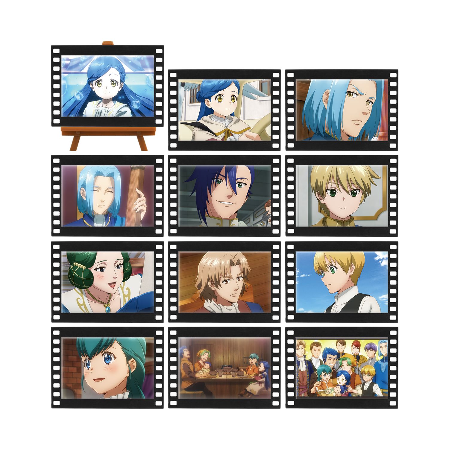TVアニメ『本好きの下剋上 領主の養女』 トレーディング場面写フィルム風ミニアートフレーム(単位/単品) - AniSmile