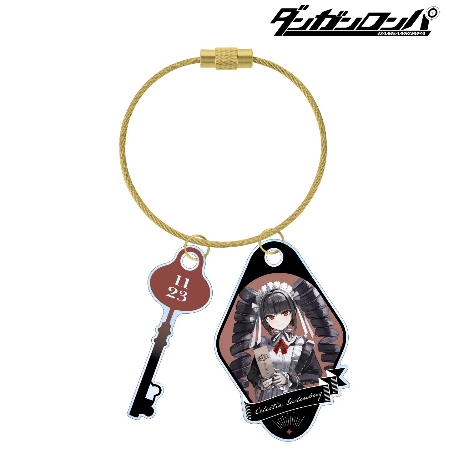 ダンガンロンパシリーズ 緜さんイラスト セレスティア・ルーデンベルク メイド&執事ver. 2連ワイヤーアクリルキーホルダー 图片 6 | AniSmile