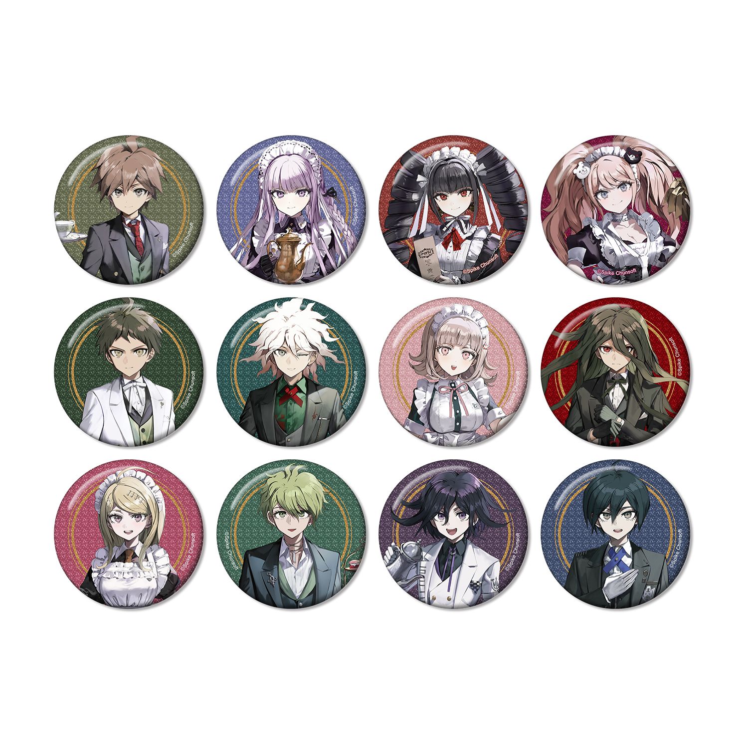 ダンガンロンパシリーズ 緜さんイラスト メイド&執事ver. トレーディンググリッター缶バッジ(単位/単品) 图片 4 | AniSmile