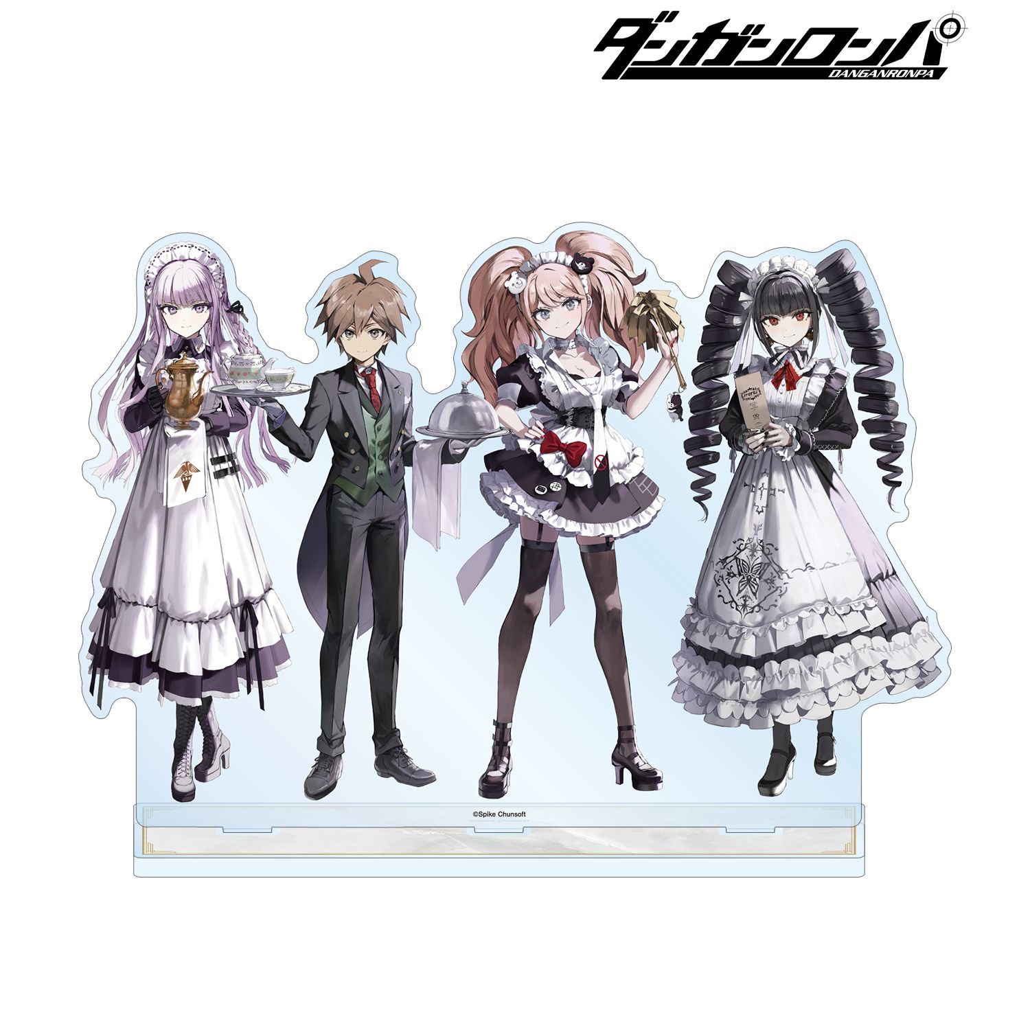 ダンガンロンパシリーズ 緜さんイラスト 苗木誠&霧切響子&セレスティア・ルーデンベルク&江ノ島盾子 メイド&執事ver. BIGアクリルスタンド 图片 6 | AniSmile