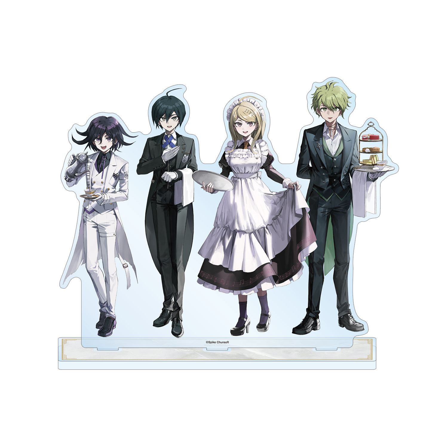 ダンガンロンパシリーズ 緜さんイラスト 赤松楓&天海蘭太郎&王馬小吉&最原終一 メイド&執事ver. BIGアクリルスタンド 图片 5 | AniSmile