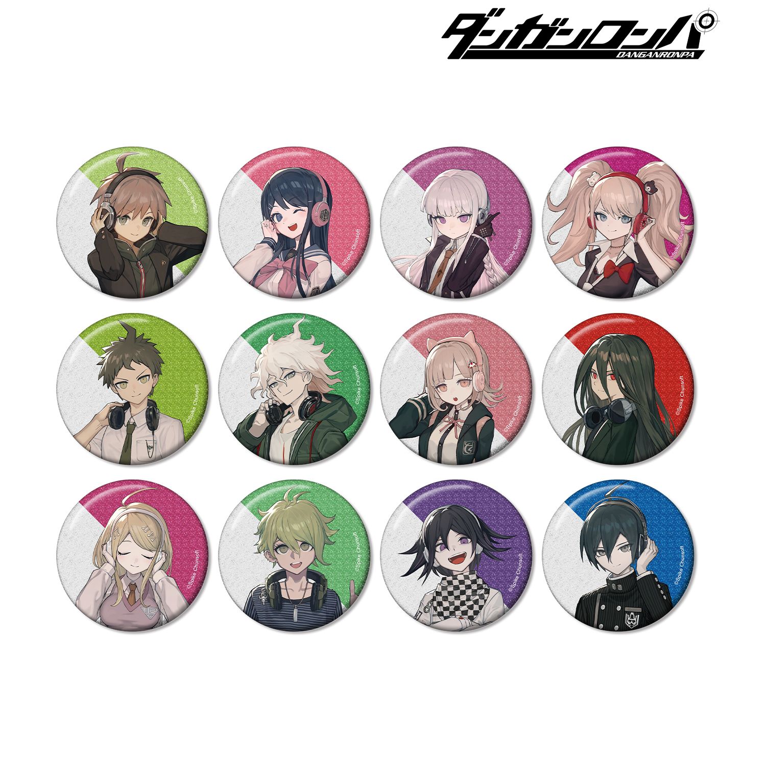 ダンガンロンパシリーズ lackさんイラスト ヘッドフォンver. トレーディンググリッター缶バッジ(単位/単品) 图片 6 | AniSmile