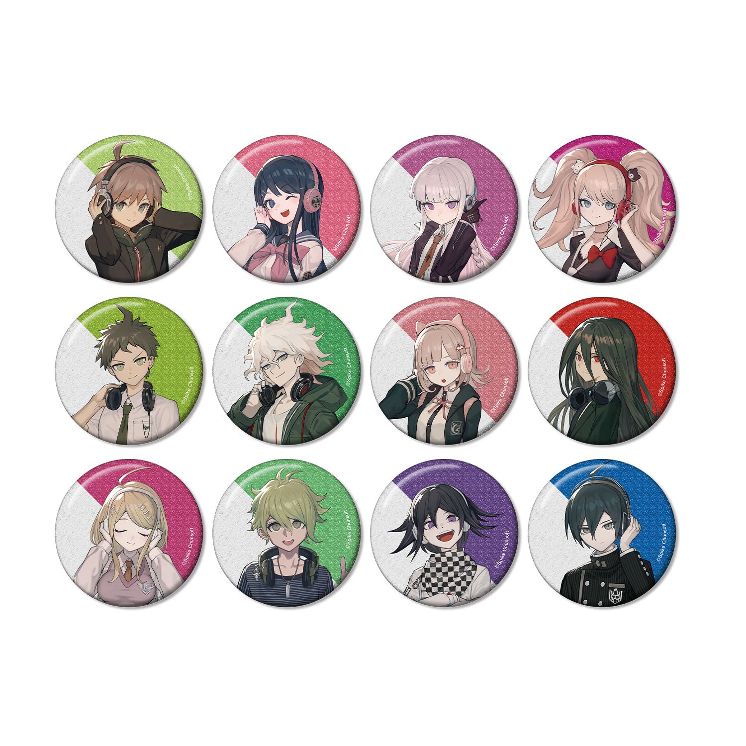 ダンガンロンパシリーズ lackさんイラスト ヘッドフォンver. トレーディンググリッター缶バッジ(単位/単品) 图片 5 | AniSmile
