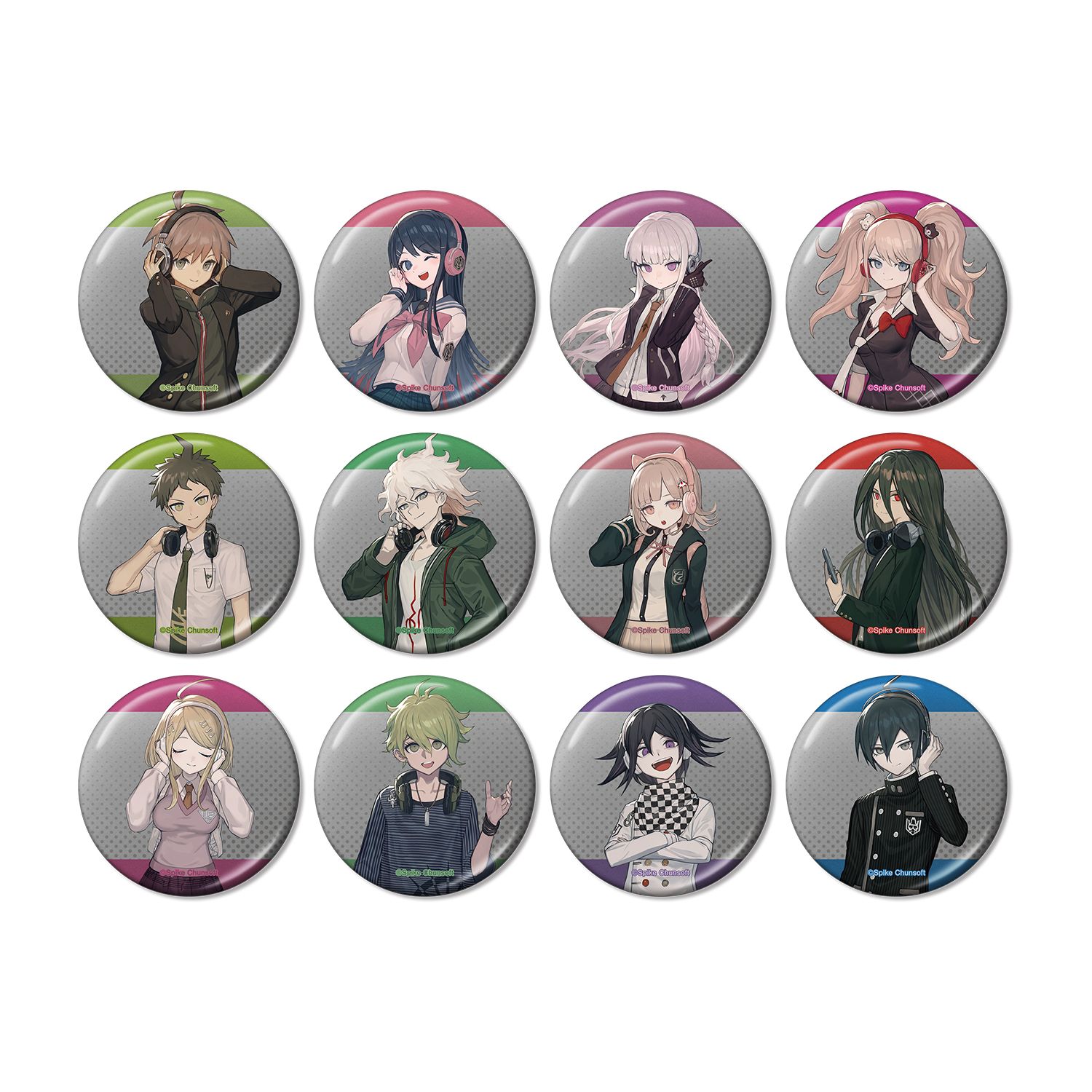 ダンガンロンパシリーズ lackさんイラスト ヘッドフォンver. トレーディングメタリック缶バッジ(単位/単品) 画像 5 | AniSmile